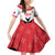 Custom Malta Football Champions Family Matching Off Shoulder Short Dress and Hawaiian Shirt Sporty Style