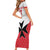Custom Malta Football Champions Family Matching Short Sleeve Bodycon Dress and Hawaiian Shirt Sporty Style