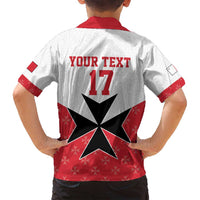 Custom Malta Football Champions Family Matching Summer Maxi Dress and Hawaiian Shirt Sporty Style