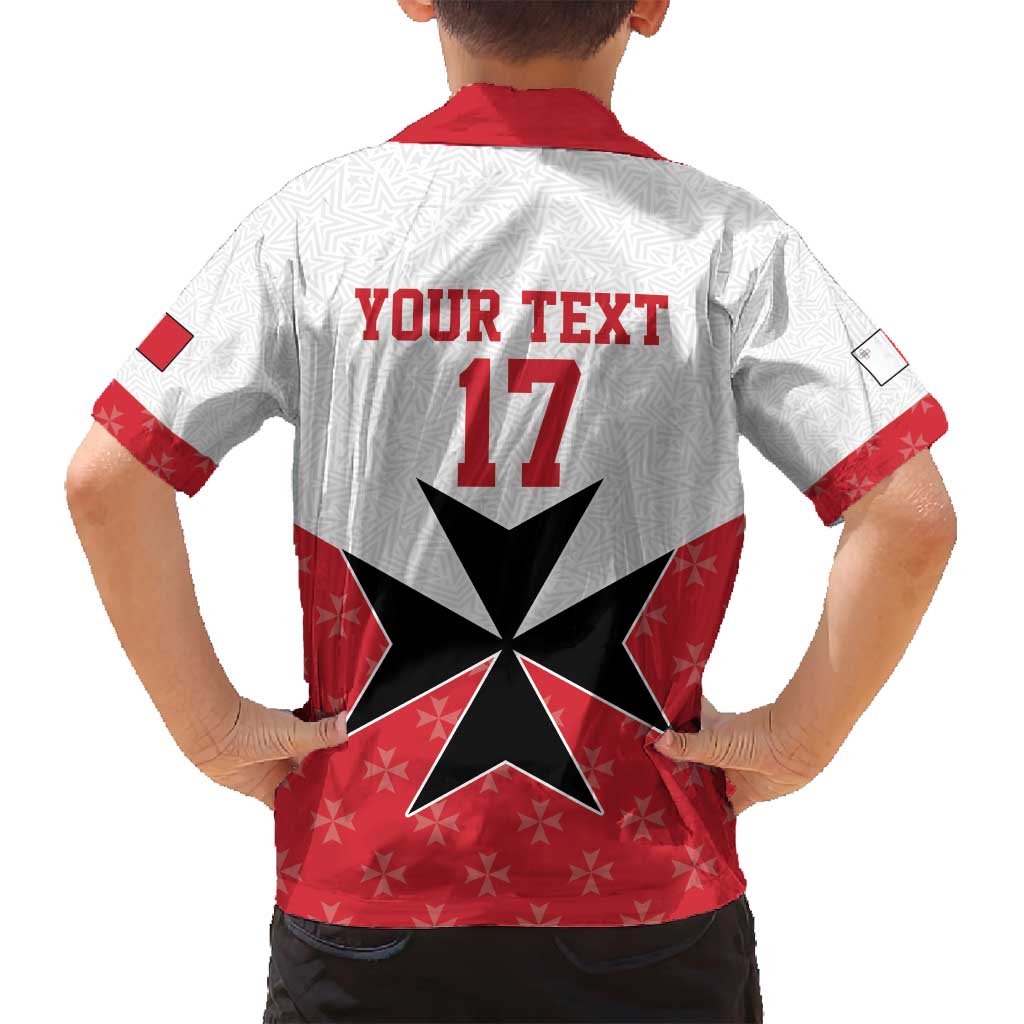 Custom Malta Football Champions Family Matching Tank Maxi Dress and Hawaiian Shirt Sporty Style