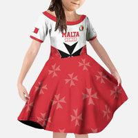 Custom Malta Football Champions Family Matching Tank Maxi Dress and Hawaiian Shirt Sporty Style