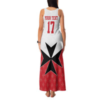 Custom Malta Football Champions Family Matching Tank Maxi Dress and Hawaiian Shirt Sporty Style
