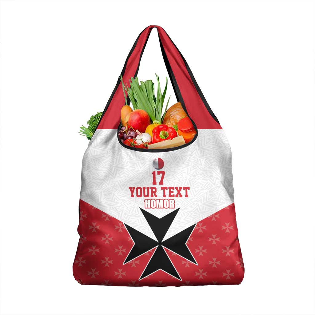 Custom Malta Football Champions Grocery Bag Sporty Style