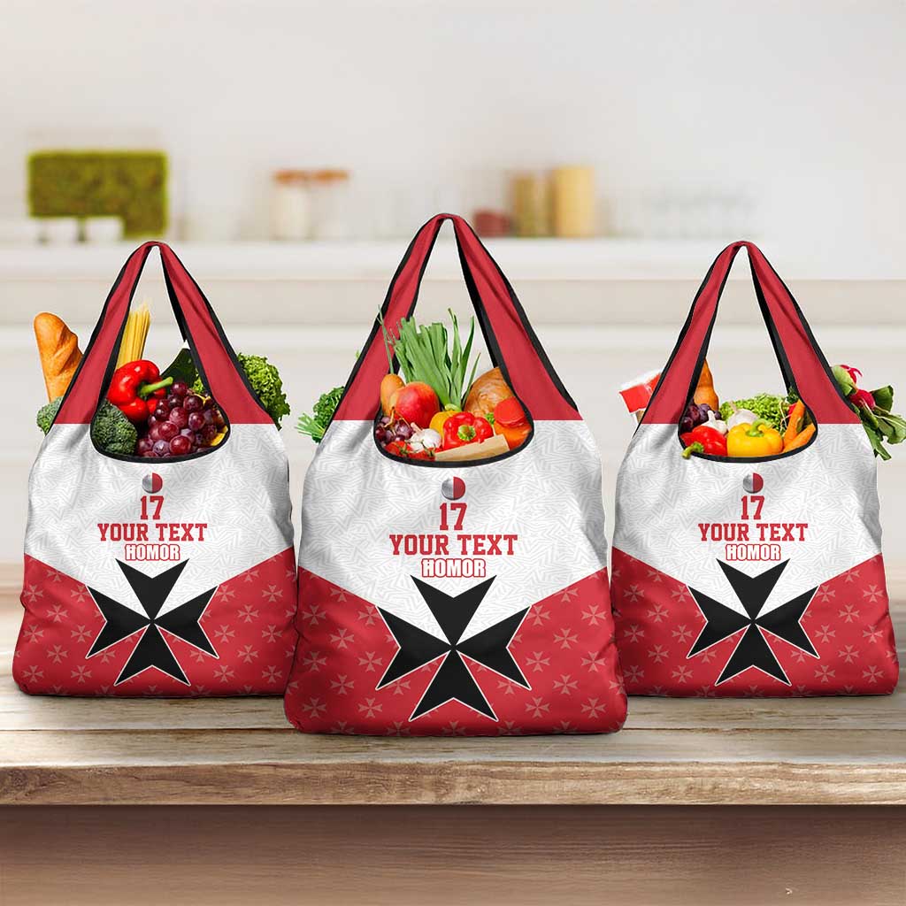Custom Malta Football Champions Grocery Bag Sporty Style