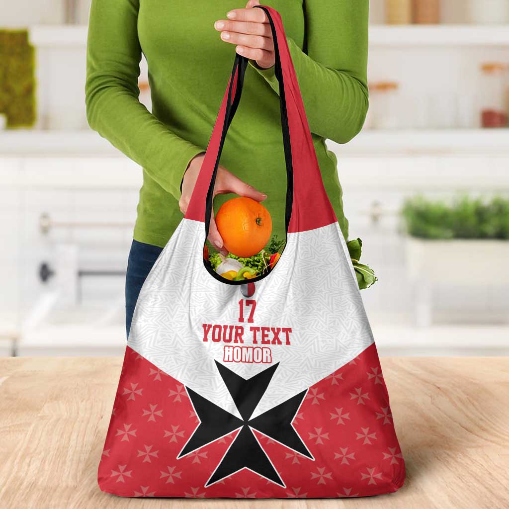 Custom Malta Football Champions Grocery Bag Sporty Style