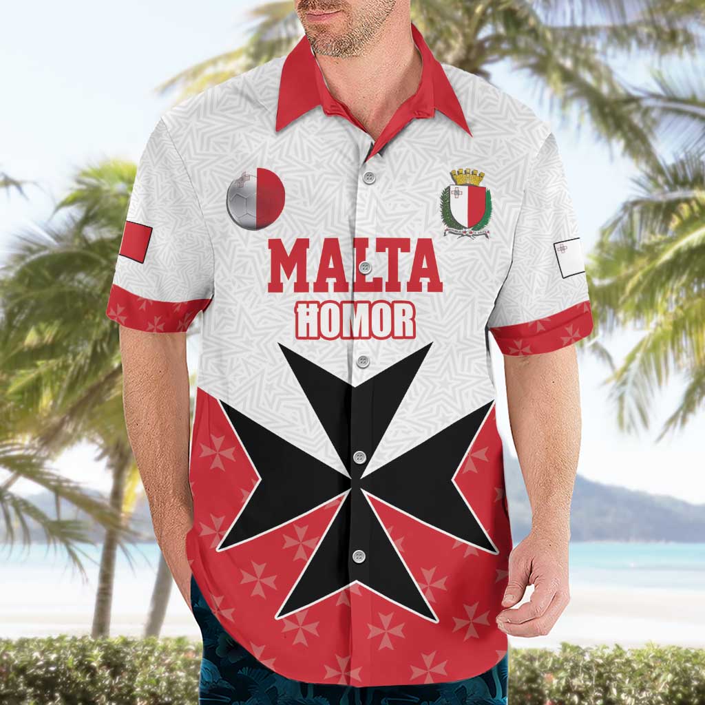 Custom Malta Football Champions Hawaiian Shirt Sporty Style