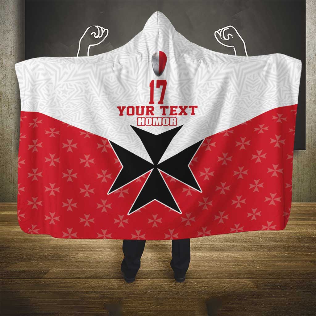 Custom Malta Football Champions Hooded Blanket Sporty Style