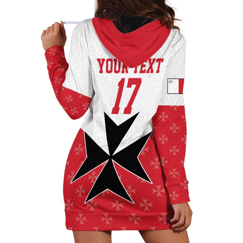 Custom Malta Football Champions Hoodie Dress Sporty Style