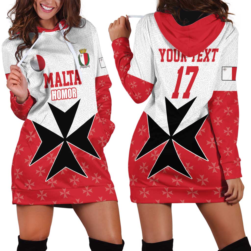 Custom Malta Football Champions Hoodie Dress Sporty Style