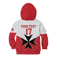 Custom Malta Football Champions Kid Hoodie Sporty Style