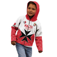Custom Malta Football Champions Kid Hoodie Sporty Style