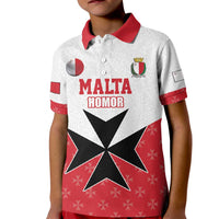 Custom Malta Football Champions Kid Polo Shirt Sporty Style
