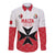 Custom Malta Football Champions Long Sleeve Button Shirt Sporty Style