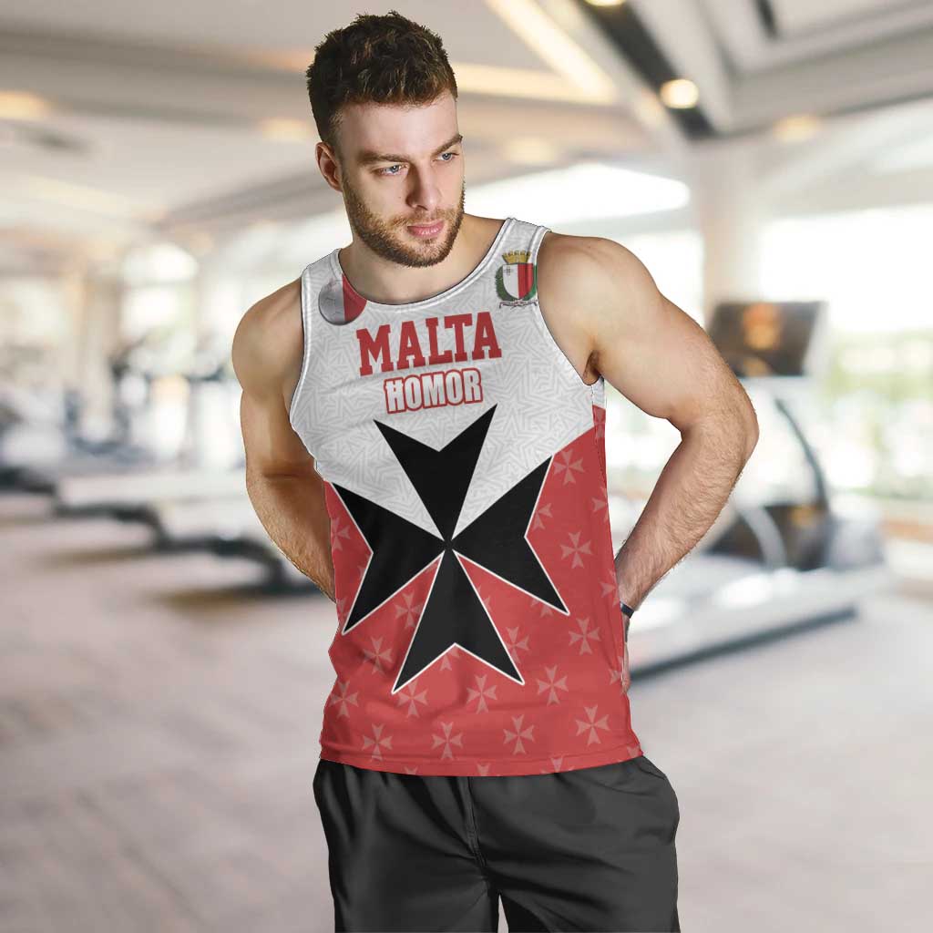 Custom Malta Football Champions Men Tank Top Sporty Style