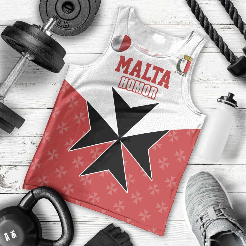 Custom Malta Football Champions Men Tank Top Sporty Style