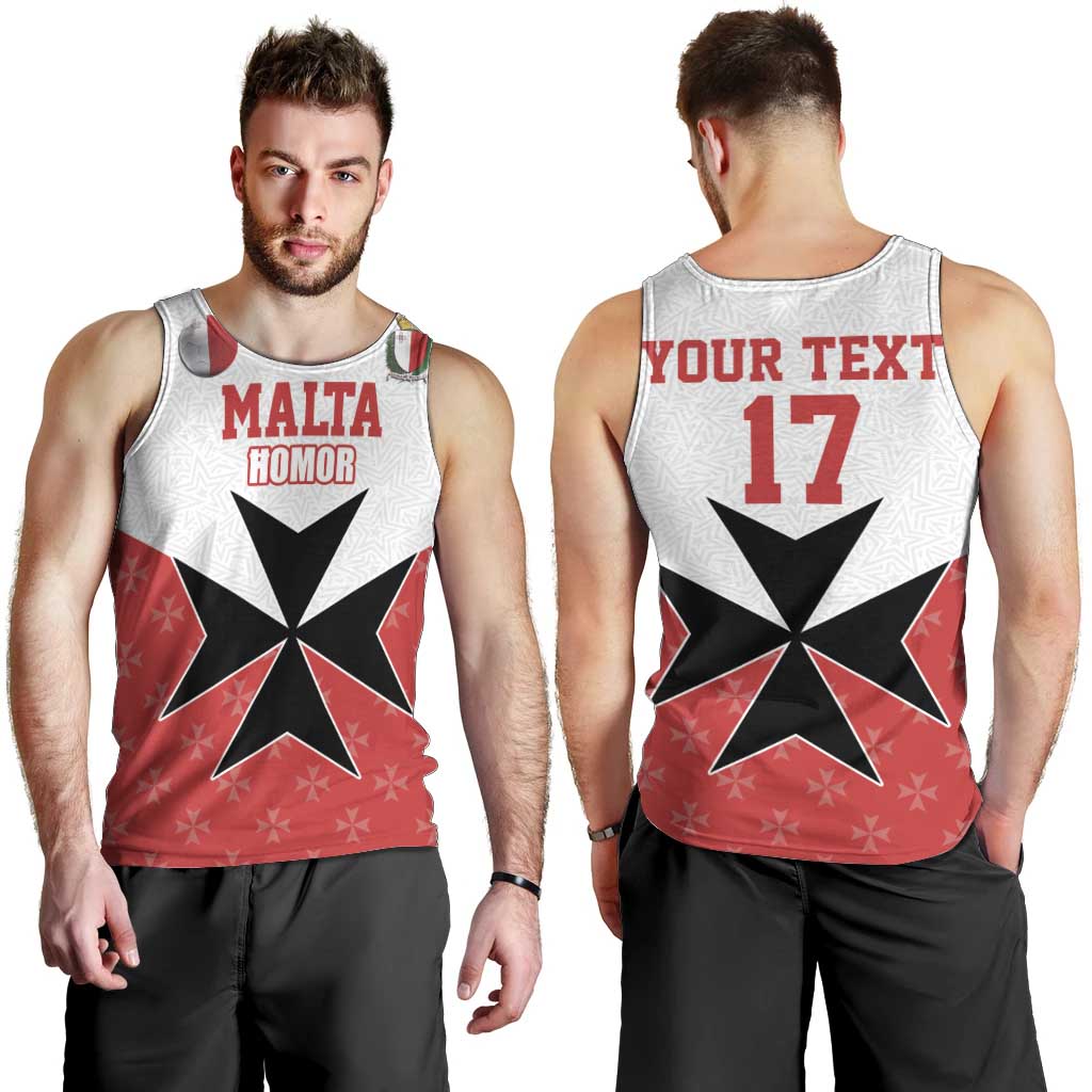 Custom Malta Football Champions Men Tank Top Sporty Style
