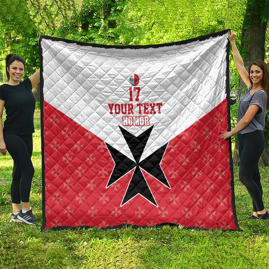 Custom Malta Football Champions Quilt Sporty Style