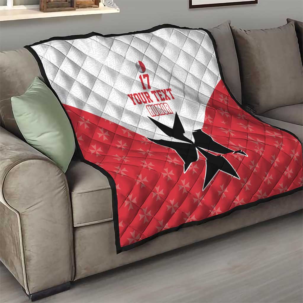 Custom Malta Football Champions Quilt Sporty Style