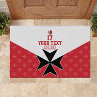 Custom Malta Football Champions Rubber Doormat Sporty Style