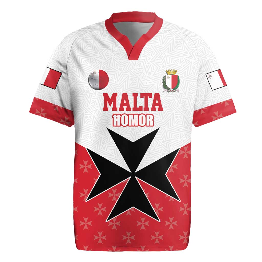 Custom Malta Football Champions Rugby Jersey Sporty Style