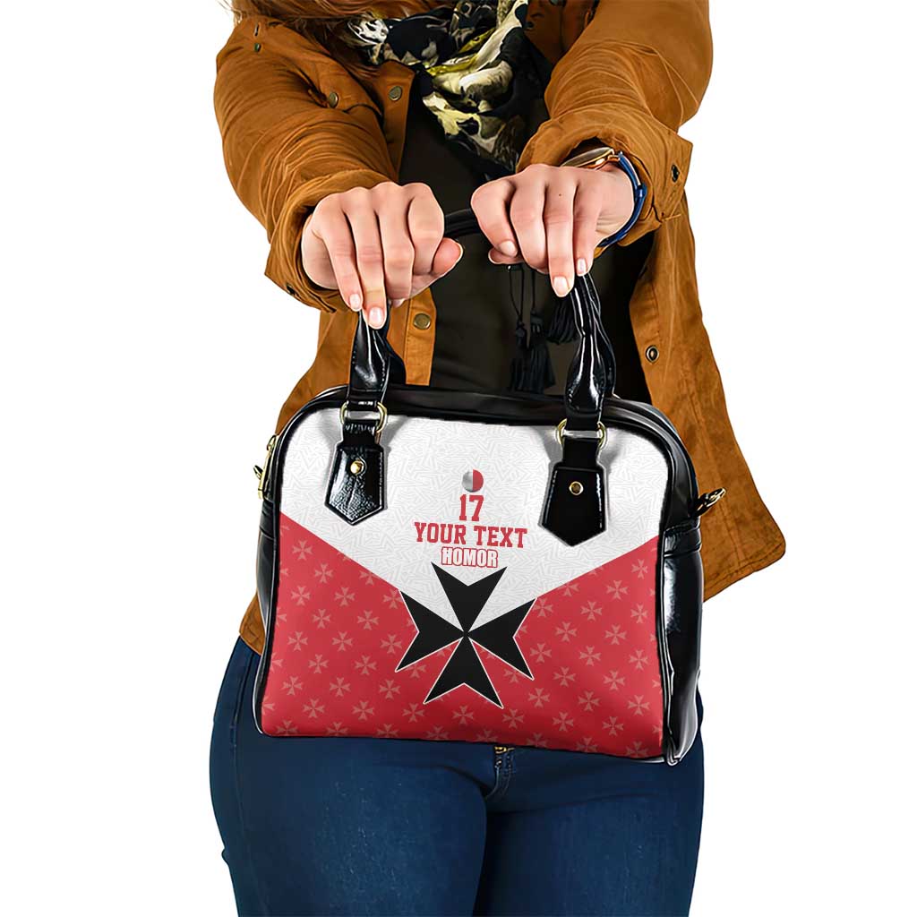 Custom Malta Football Champions Shoulder Handbag Sporty Style
