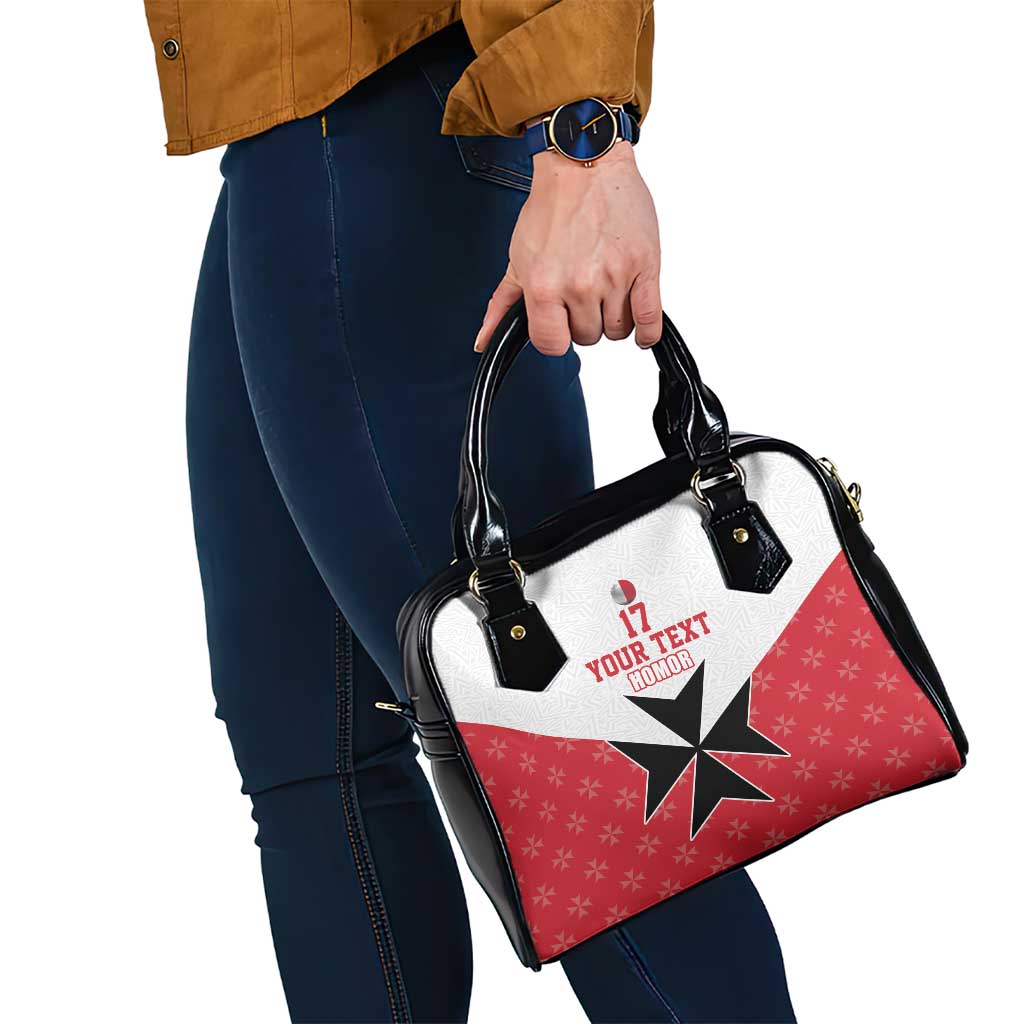 Custom Malta Football Champions Shoulder Handbag Sporty Style