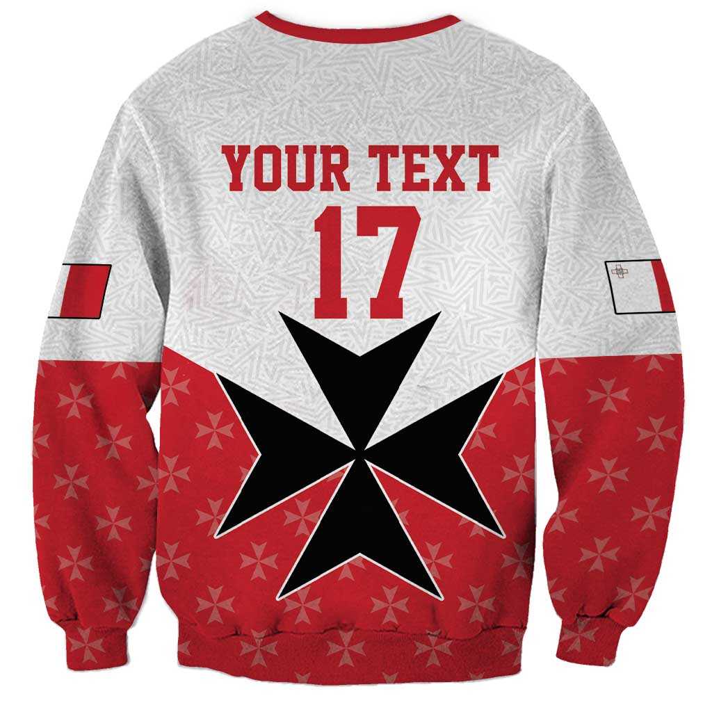 Custom Malta Football Champions Sweatshirt Sporty Style