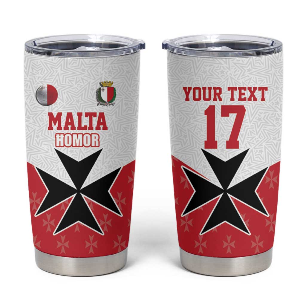 Custom Malta Football Champions Tumbler Cup Sporty Style