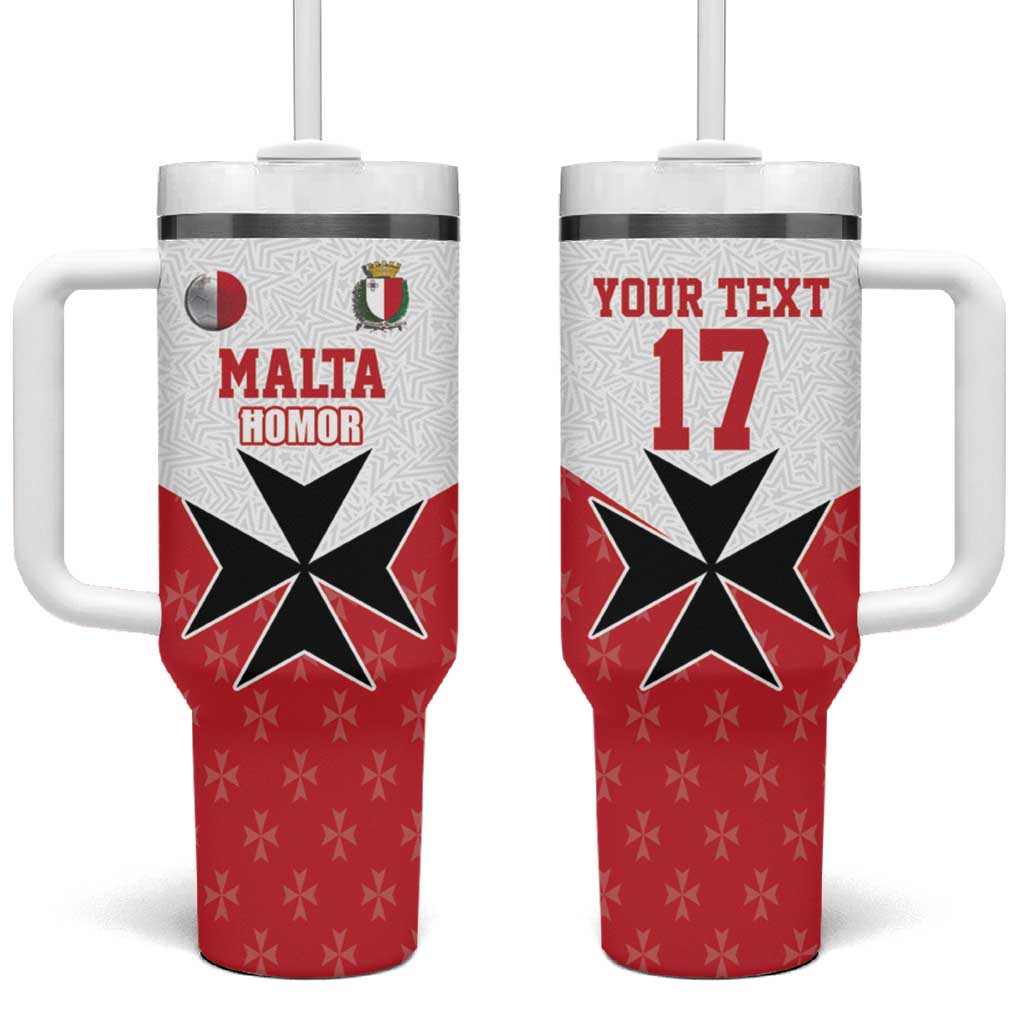 Custom Malta Football Champions Tumbler With Handle Sporty Style