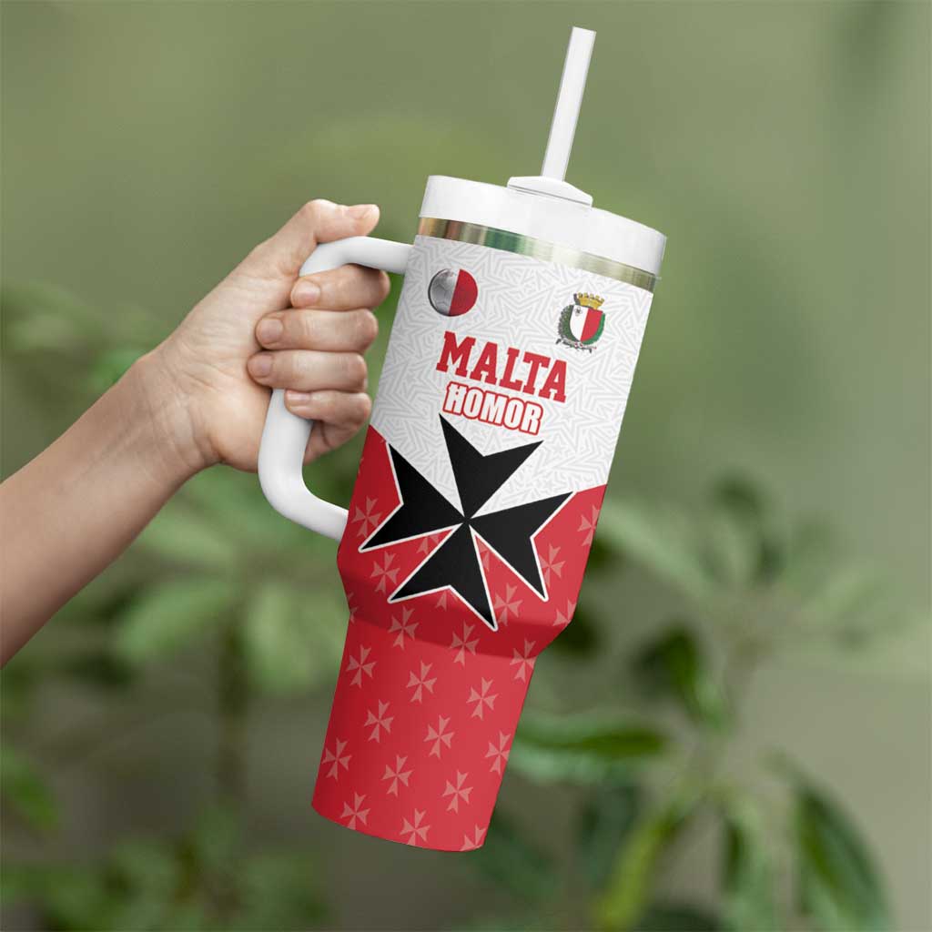 Custom Malta Football Champions Tumbler With Handle Sporty Style
