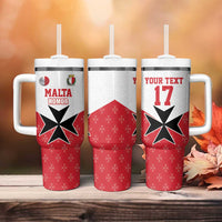 Custom Malta Football Champions Tumbler With Handle Sporty Style