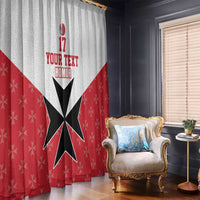 Custom Malta Football Champions Window Curtain Sporty Style