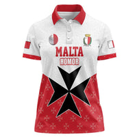 Custom Malta Football Champions Women Polo Shirt Sporty Style