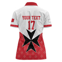 Custom Malta Football Champions Women Polo Shirt Sporty Style