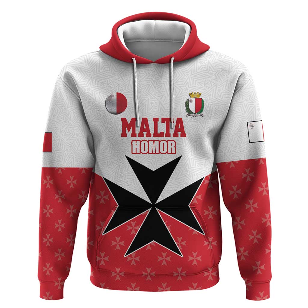Custom Malta Football Champions Zip Hoodie Sporty Style