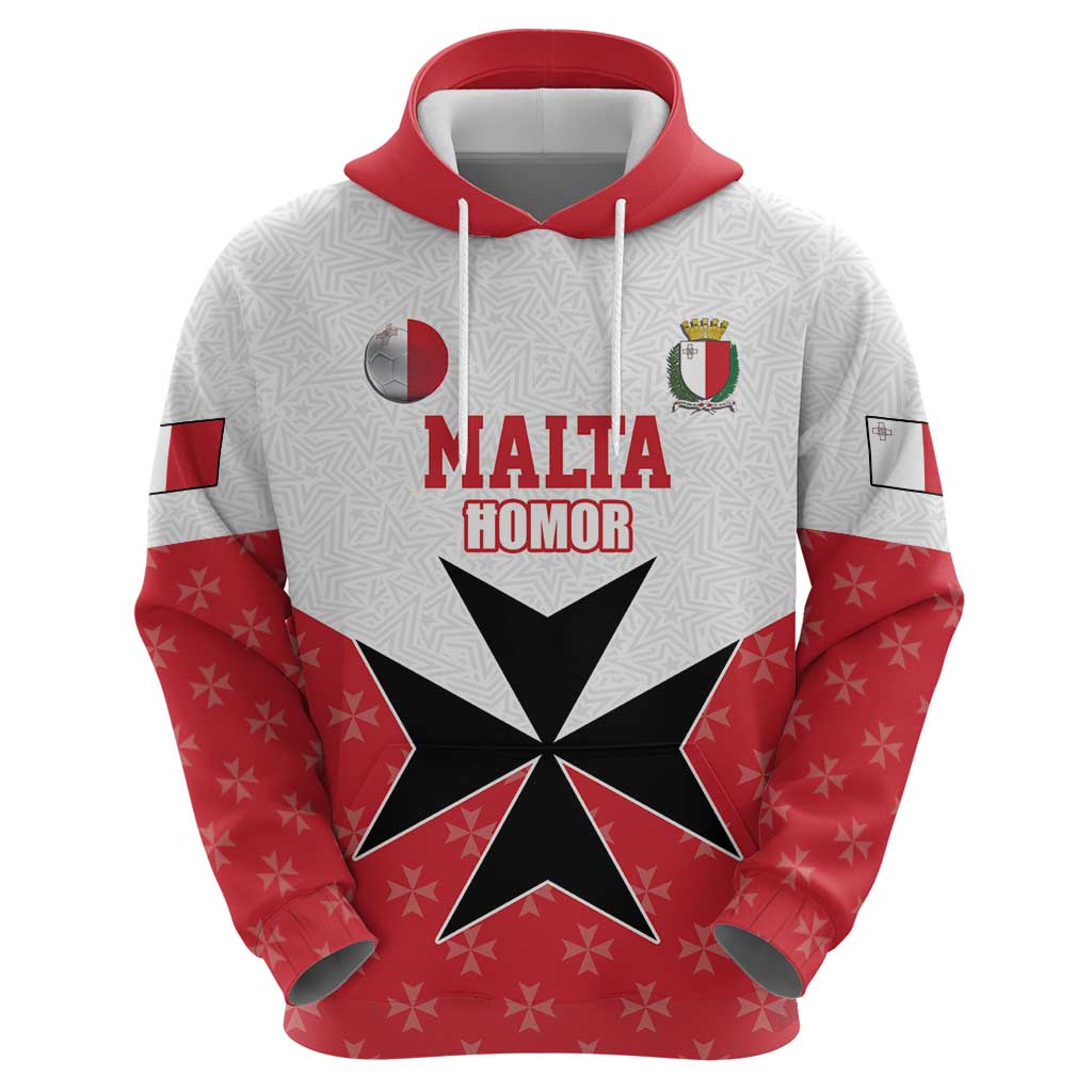 Custom Malta Football Champions Zip Hoodie Sporty Style