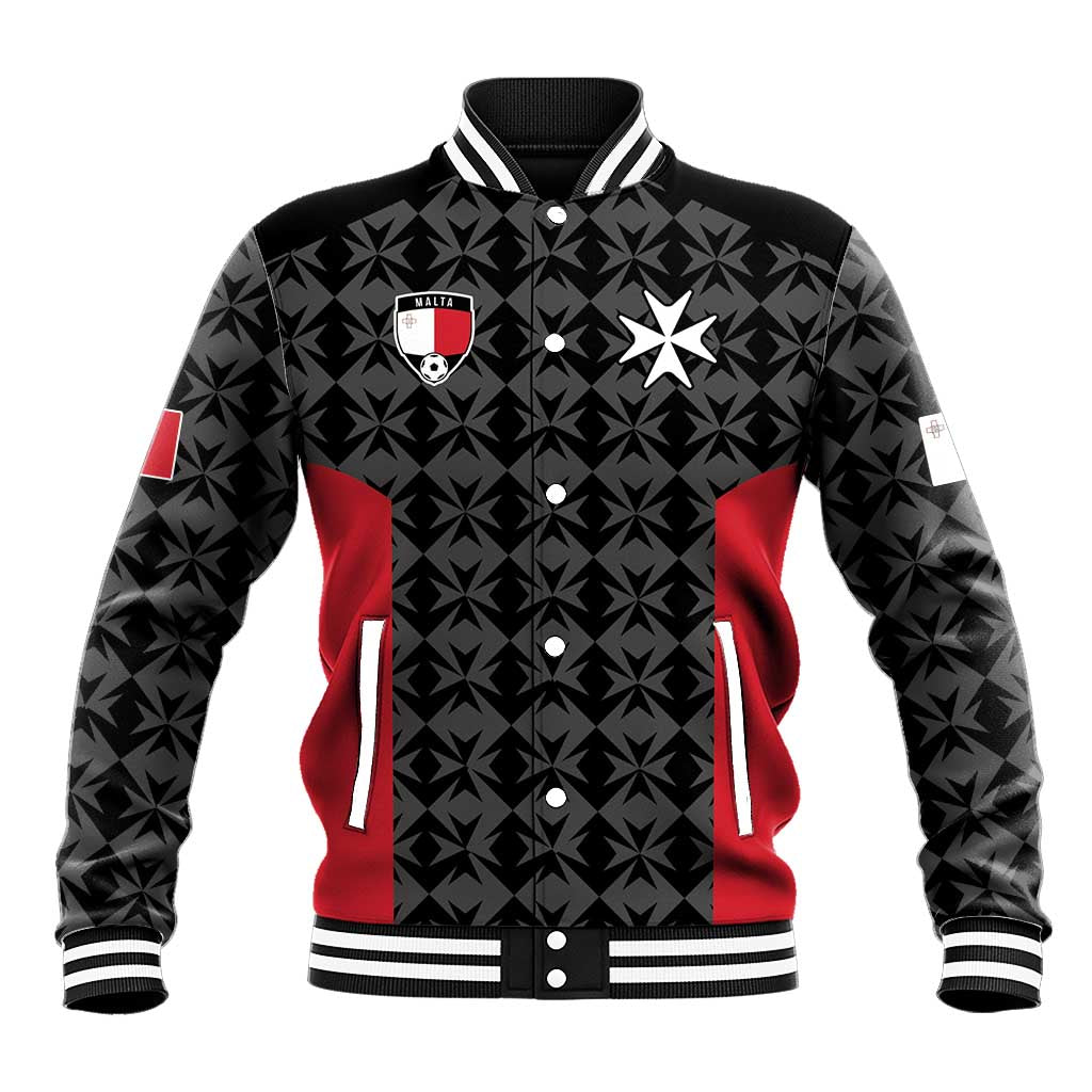 Custom Malta Football Jersey Go Champions Baseball Jacket Black Style