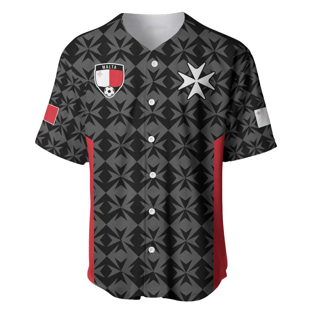 Custom Malta Football Jersey Go Champions Baseball Jersey Black Style