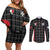 Custom Malta Football Jersey Go Champions Couples Matching Off Shoulder Short Dress and Long Sleeve Button Shirt Black Style