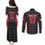Custom Malta Football Jersey Go Champions Couples Matching Puletasi and Long Sleeve Button Shirt Black Style