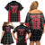 Custom Malta Football Jersey Go Champions Family Matching Off Shoulder Short Dress and Hawaiian Shirt Black Style