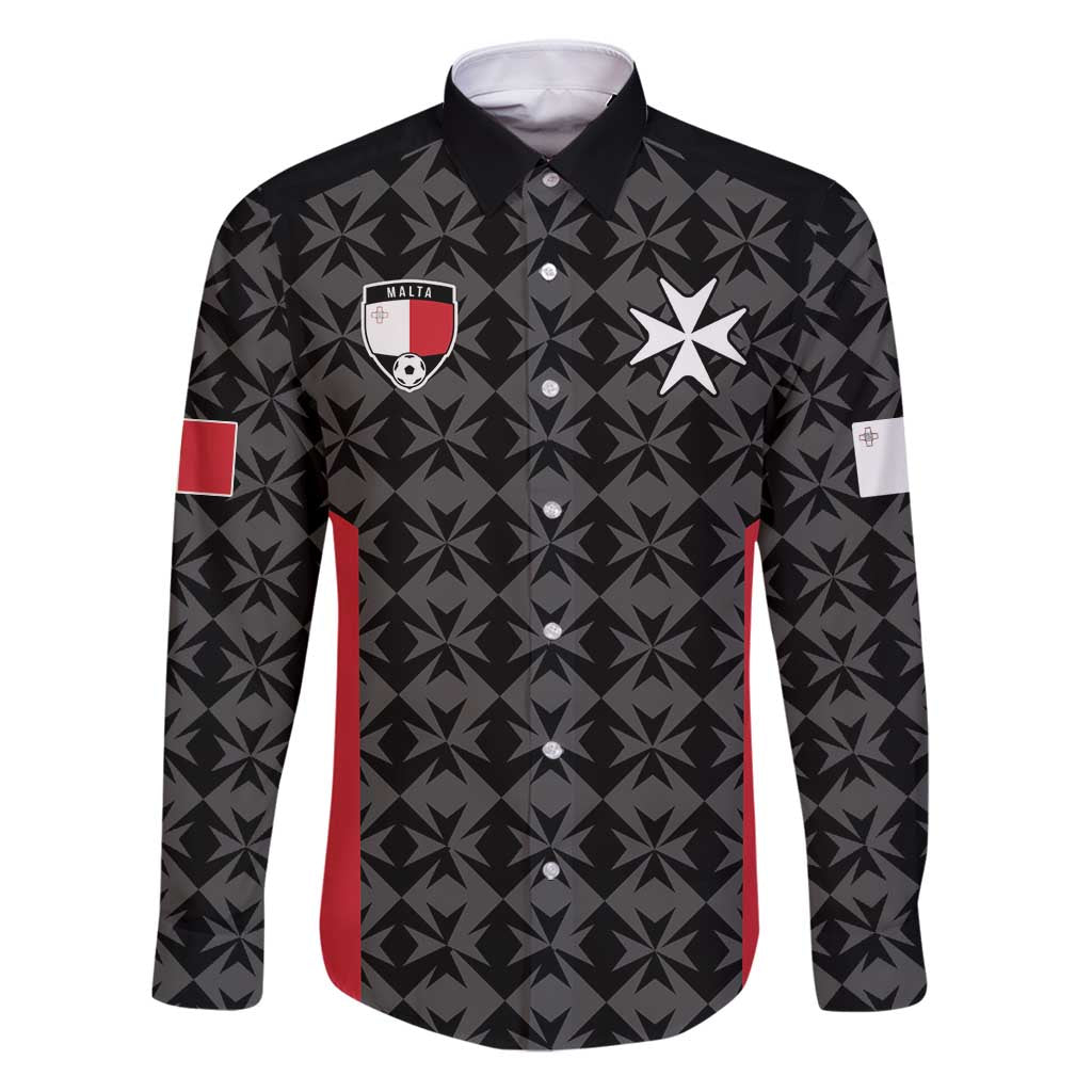 Custom Malta Football Jersey Go Champions Family Matching Puletasi and Hawaiian Shirt Black Style