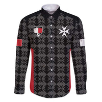 Custom Malta Football Jersey Go Champions Family Matching Puletasi and Hawaiian Shirt Black Style