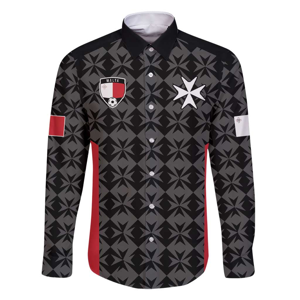 Custom Malta Football Jersey Go Champions Family Matching Short Sleeve Bodycon Dress and Hawaiian Shirt Black Style