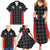 Custom Malta Football Jersey Go Champions Family Matching Summer Maxi Dress and Hawaiian Shirt Black Style