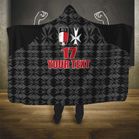 Custom Malta Football Jersey Go Champions Hooded Blanket Black Style