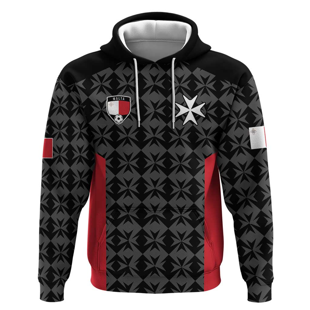 Custom Malta Football Jersey Go Champions Hoodie Black Style