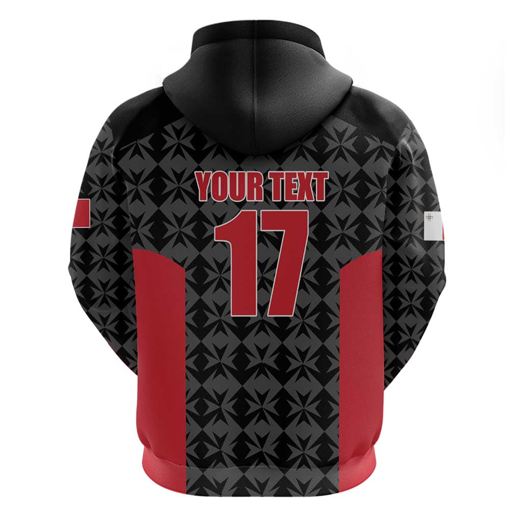 Custom Malta Football Jersey Go Champions Hoodie Black Style