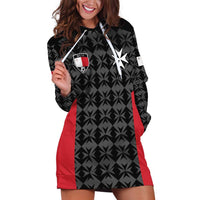 Custom Malta Football Jersey Go Champions Hoodie Dress Black Style