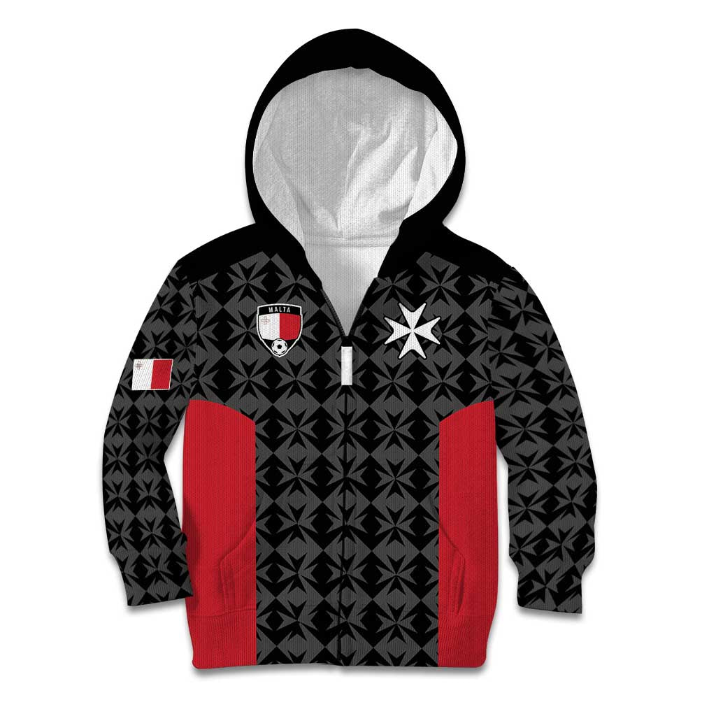 Custom Malta Football Jersey Go Champions Kid Hoodie Black Style